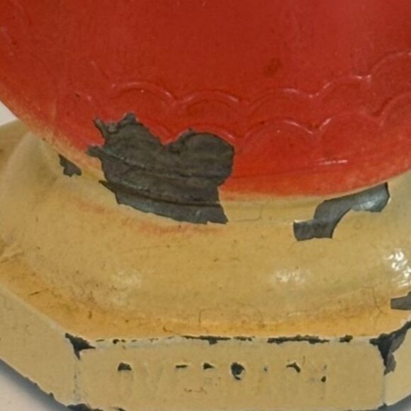 D C Overbagh Infant Of Prague Figurine Statue Catholic Statue Cast Metal 5" Vtg - Picture 8 of 16